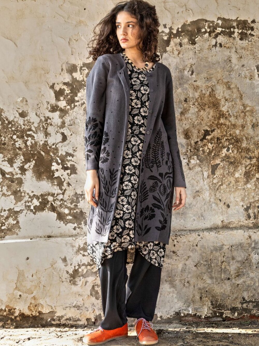 Gudrun Sjoden Dawn Long Cardigan, Ash Grey XL